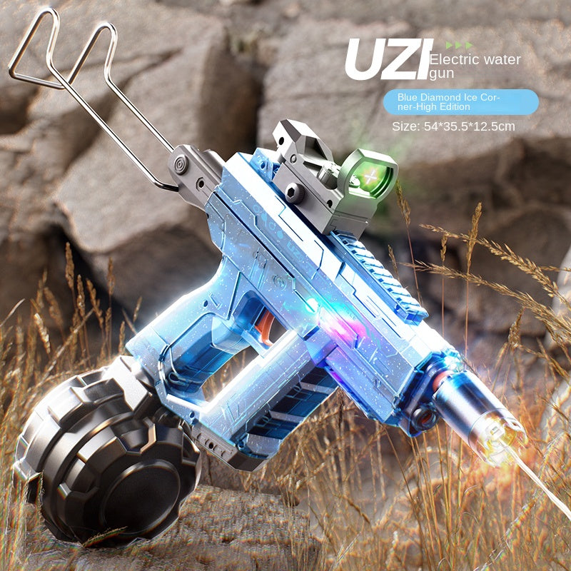Velocitytoys™ - Automatic Electric Water UZI Gun with LED Light Up Nozzle