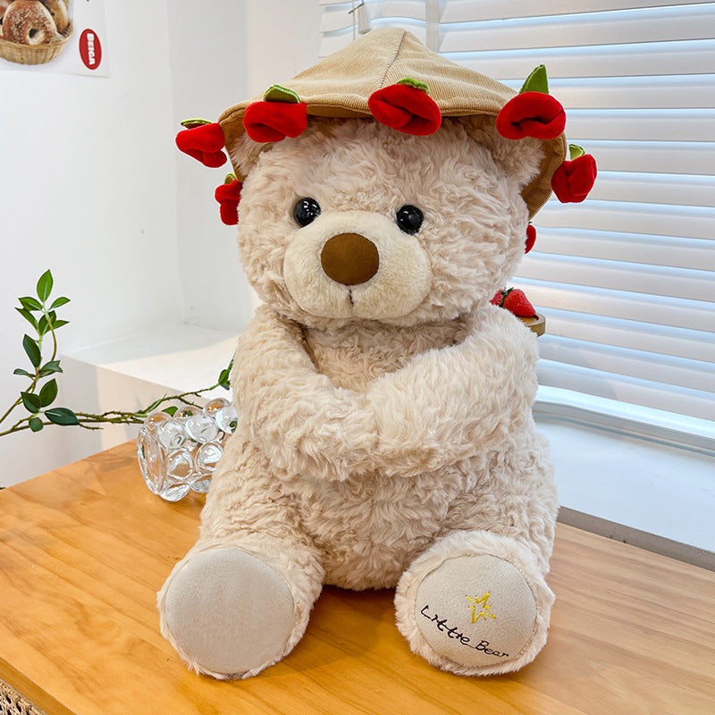 Velocitytoys™– Rose Bear Plush with Magnetic Flowers