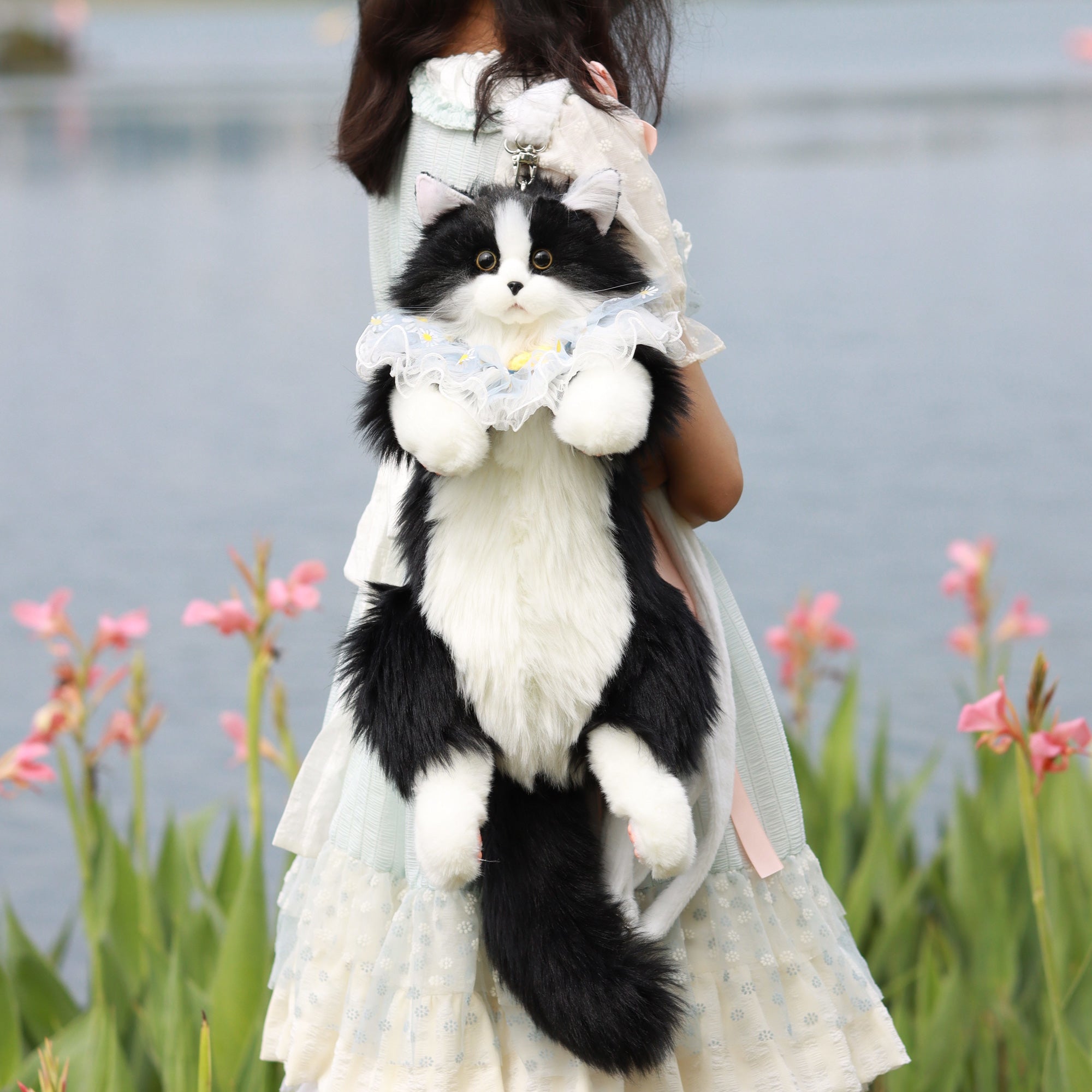 Velocitytoys™ - Tuxedo Cat Backpack – Cute Bag for Cat Fans Daily Companion