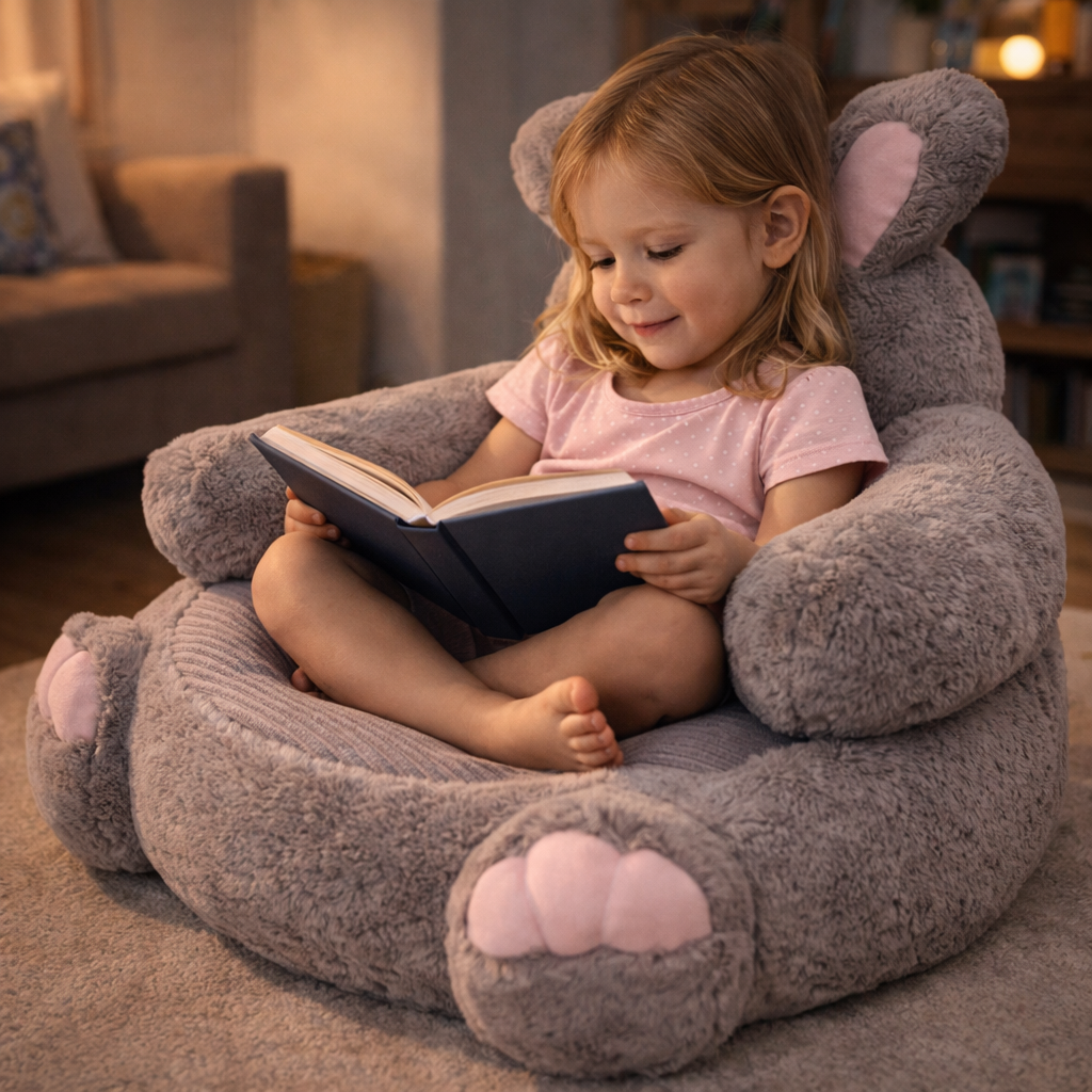 Velocitytoys™ – Ultra Soft Bunny Plush Chair