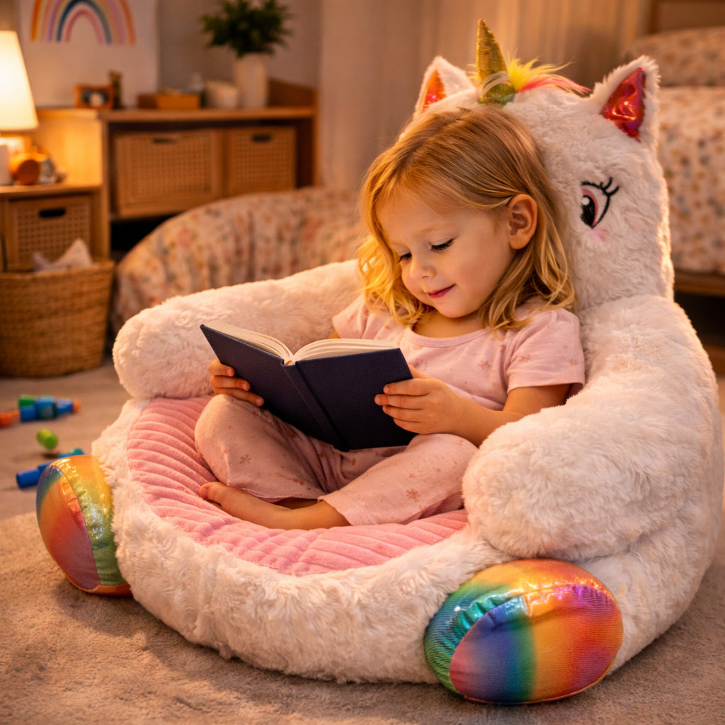Velocitytoys™ – Ultra Soft Unicorn Plush Chair