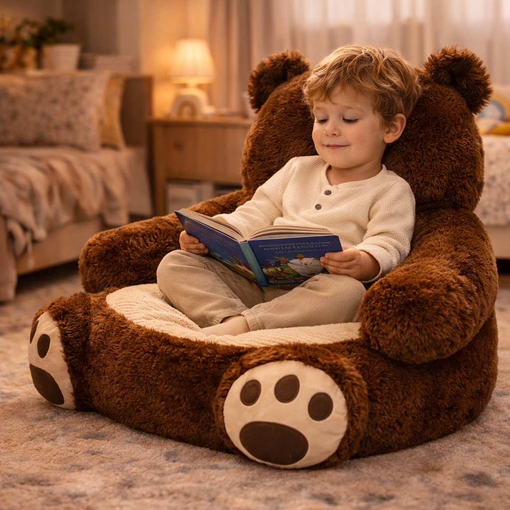 Velocitytoys™ – Ultra Soft Bear Plush Chair