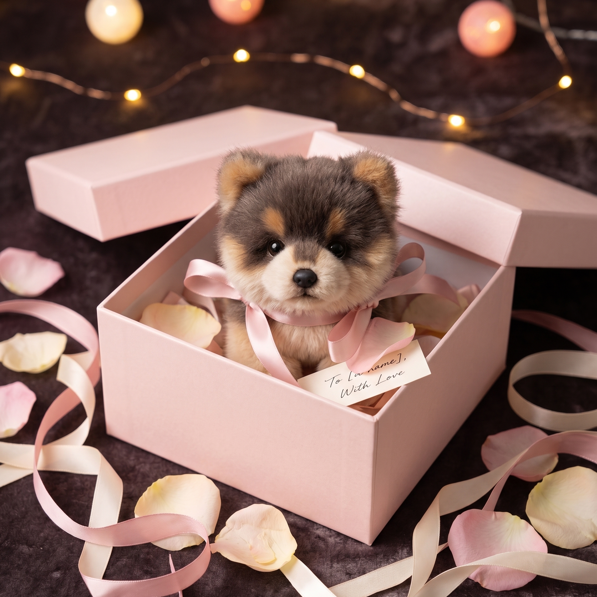 Velocitytoys™- Realistic Sable Pomeranian Stuffed Animal Plush Toy