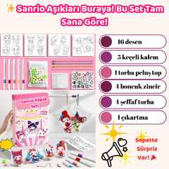 VelocityToys 3D Sanrio Boyama Köpük Seti , Sevimli Karakterler, Eğitici Oyunlar