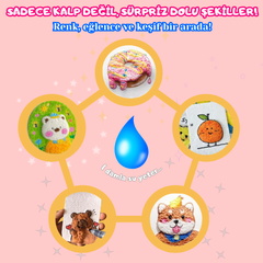 VelocityToys 3D Köpük Boyama Seti, 8 Desenli Büyük Köpük Parça, Çocuk Sanat Etkinliği, Marker Kalemli