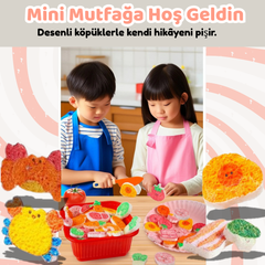 VelocityToys 3D Mutfak Köpük Seti, Şişen Oyuncak Yemekler, El İşi Etkinlik