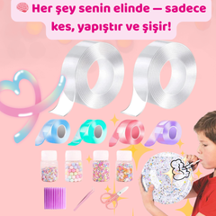 VelocityToys Nano Bant Balon Seti, Yaratıcı El İşi, Duyusal Aktivite