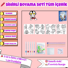 VelocityToys 3D Ultraman Köpük Boyama Seti, Sevimli Karakterler, Yaratıcı Oyun