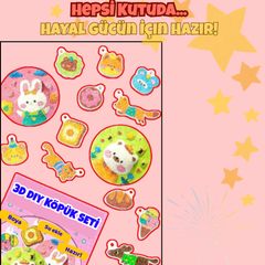 VelocityToys MiniMoji Köpük Seti, 3D Kabaran Figürler, Okul Öncesi Aktivite