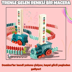 VelocityToys Otomatik Domino Tren Seti, Eğitici Oyuncak, Yaratıcı Oyun Deneyimi