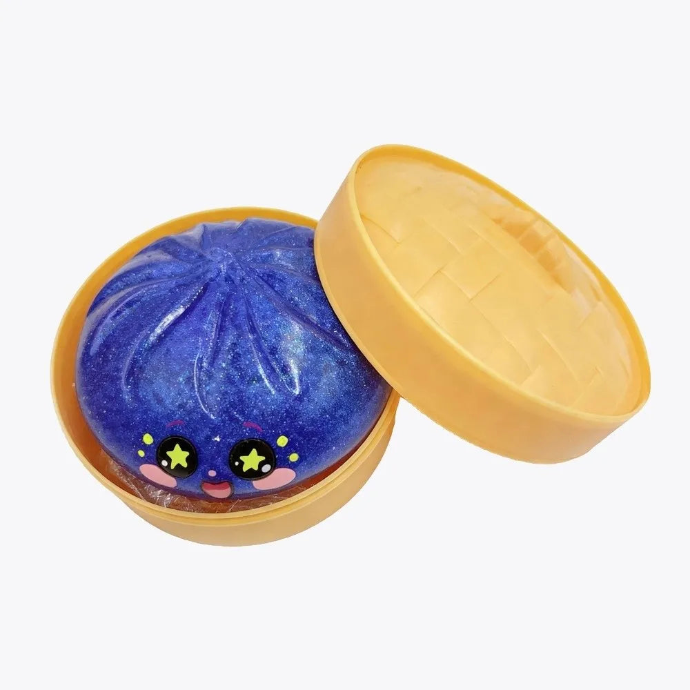 Velocitytoys™–Squishy Dumpling Stress Ball with Steamer Box – Slow Rise Sensory Toy