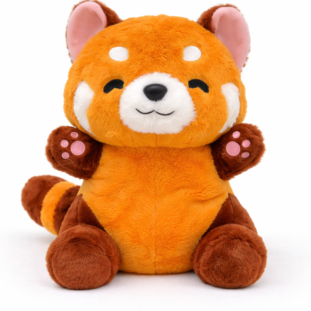 Velocitytoys™– Red Panda Breathing Plush with Melody – Calming Sleep Cuddle Toy