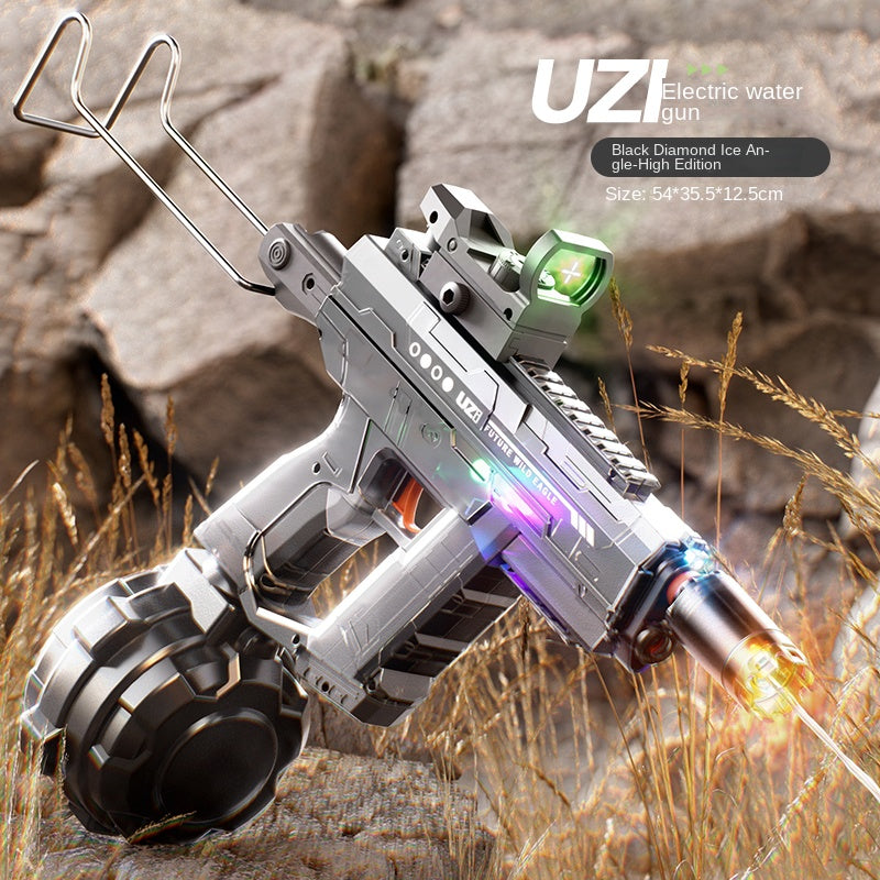Velocitytoys™ - Automatic Electric Water UZI Gun with LED Light Up Nozzle