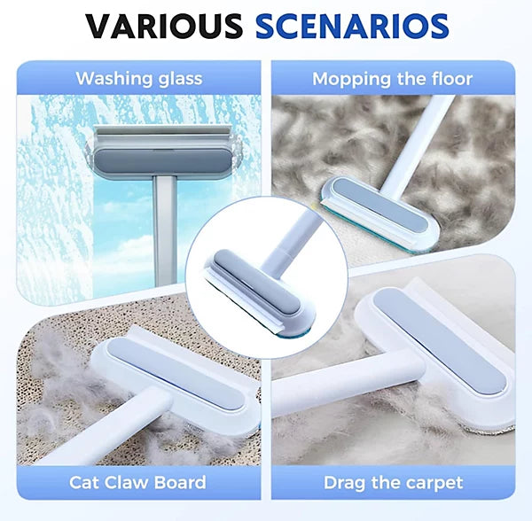Velocitytoys™ - 4-in-1 Pet Hair Remover with 17in Handle