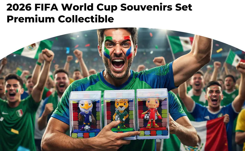 Velocitytoys™ - Kubvici 2026 World Cup Mascot 5" Figure in Acrylic Case