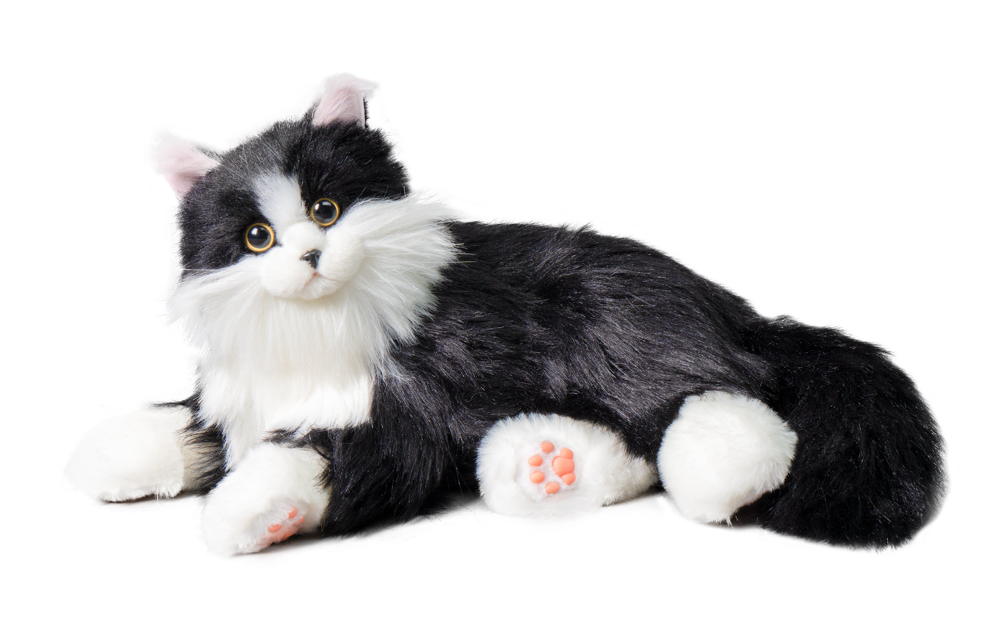 Velocitytoys™ - Percy Robot Cat – Voice,Purring & Heartbeat for Comfort