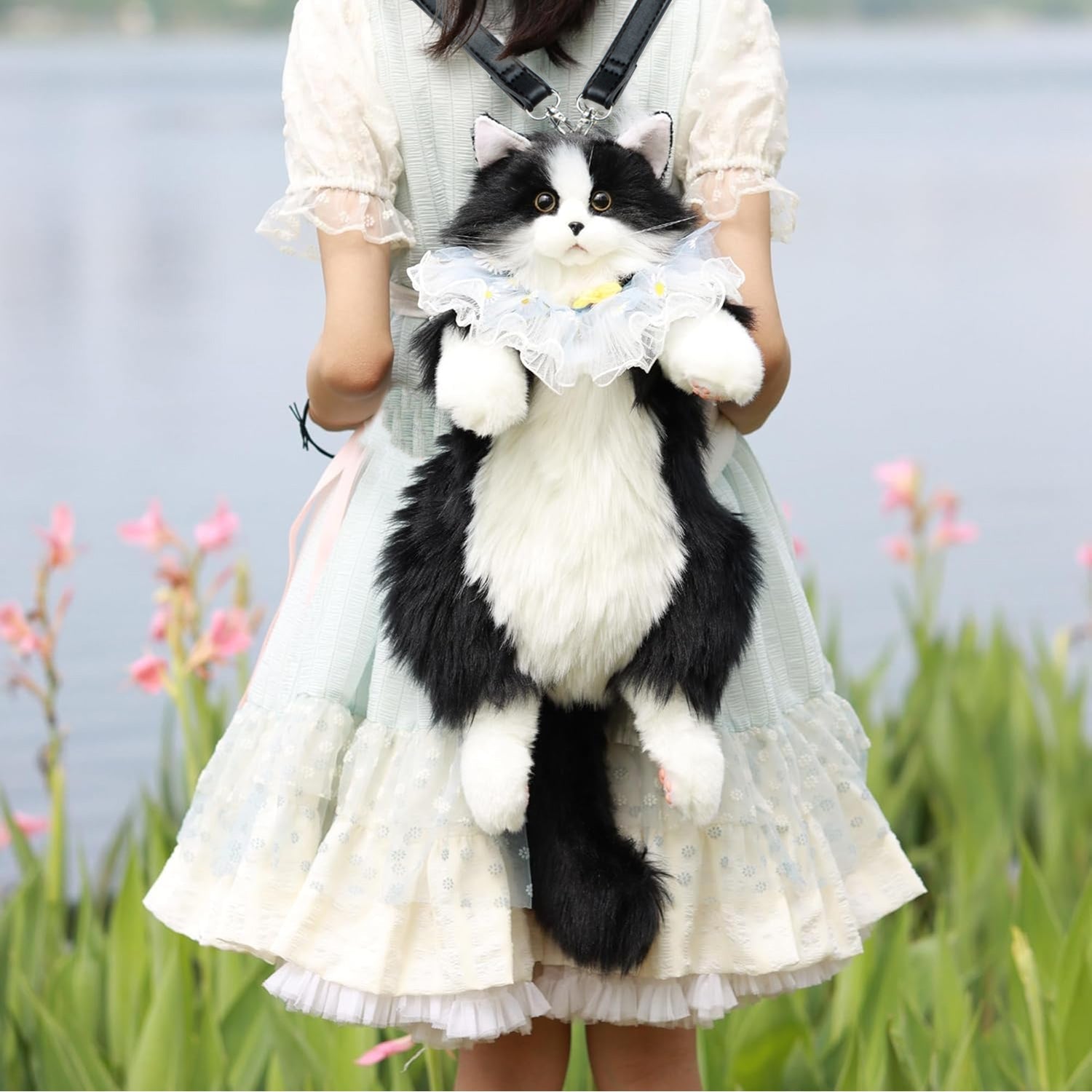 Velocitytoys™ - Tuxedo Cat Backpack – Cute Bag for Cat Fans Daily Companion