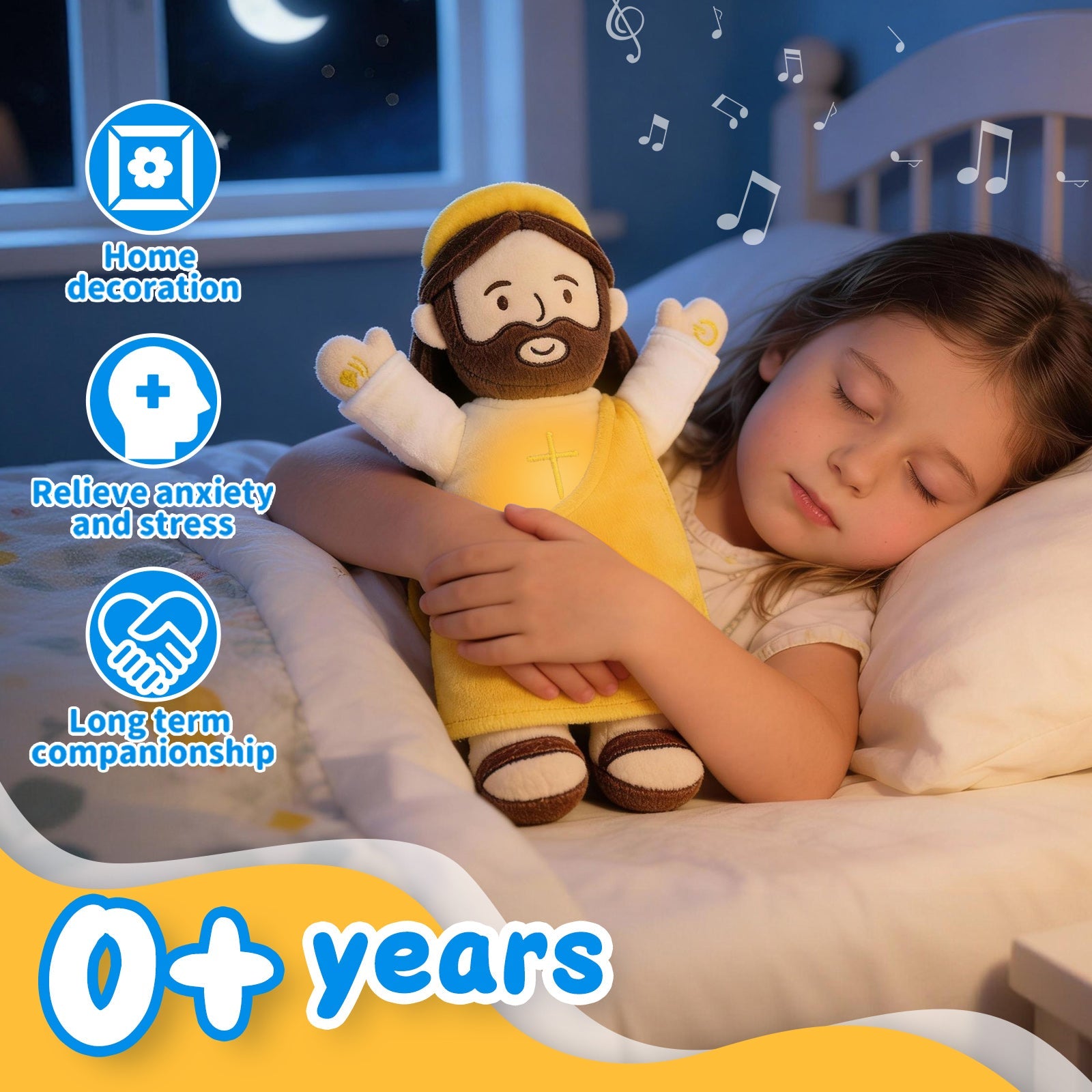 Velocitytoys™ — Breathing Plush with Soothing Music & Gentle Light