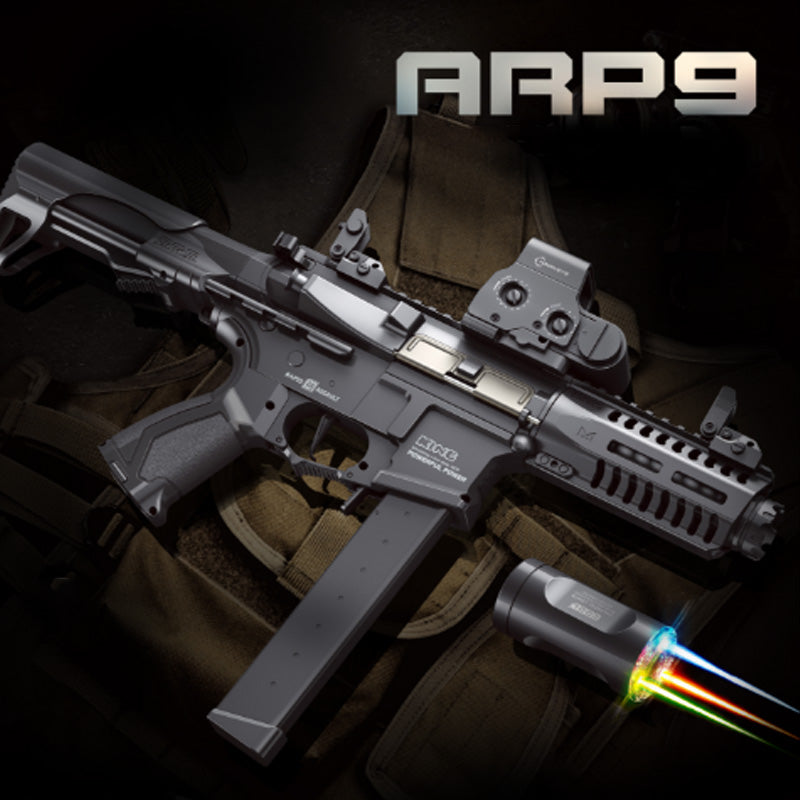 Velocity Toys™-ARP9 Gel Blaster High Rate With 7 Colors of Lighted Silencer