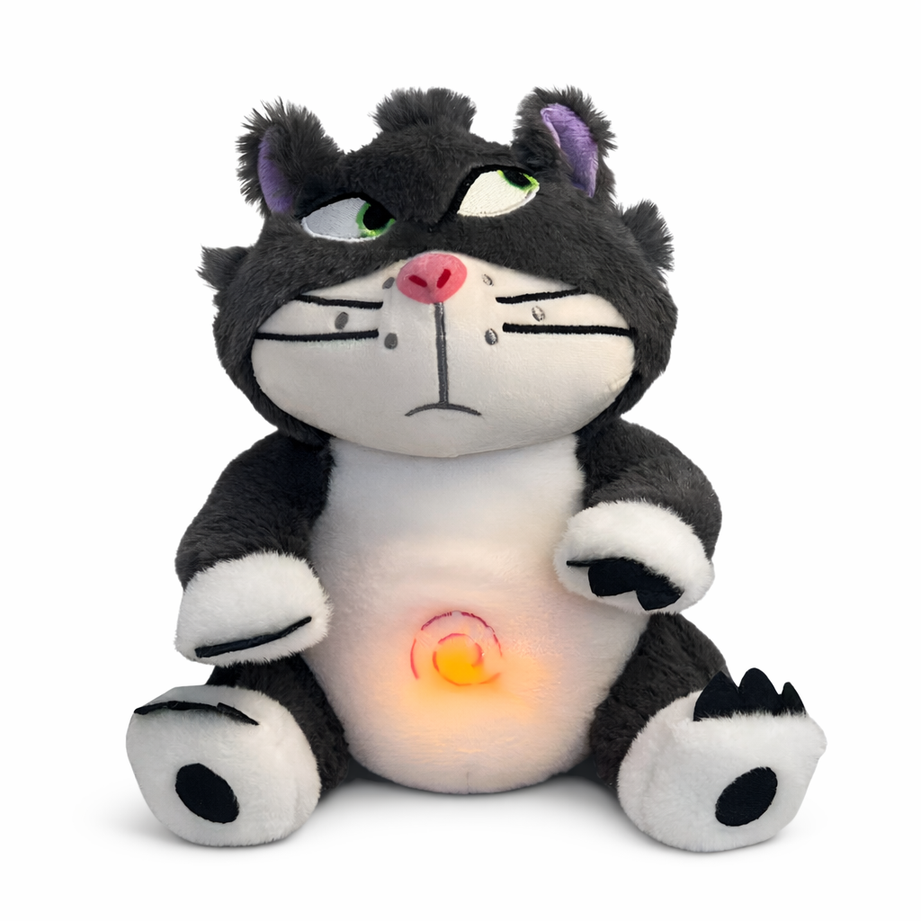 Velocitytoys™– Breathing Anti-Stress Plush Toy (Light & Music)
