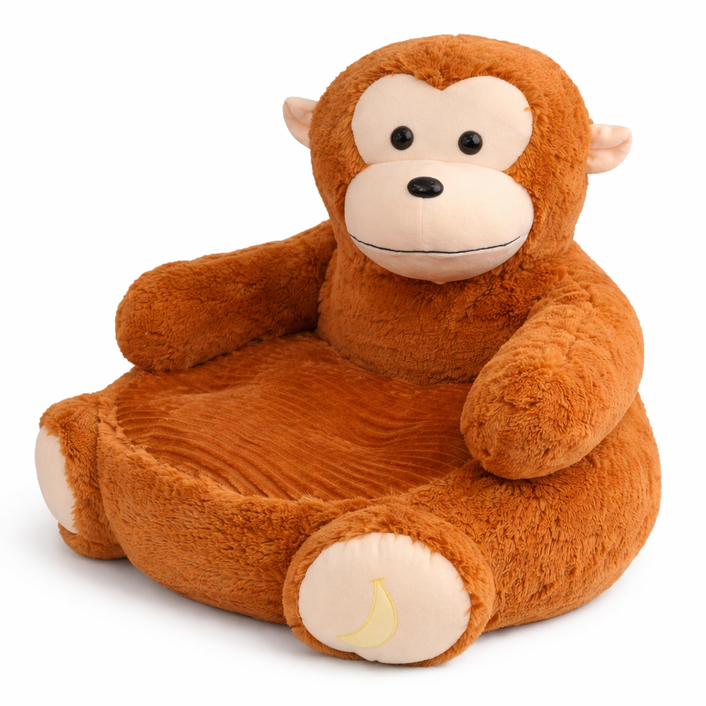 Velocitytoys™–  Ultra Soft Monkey Plush Chair