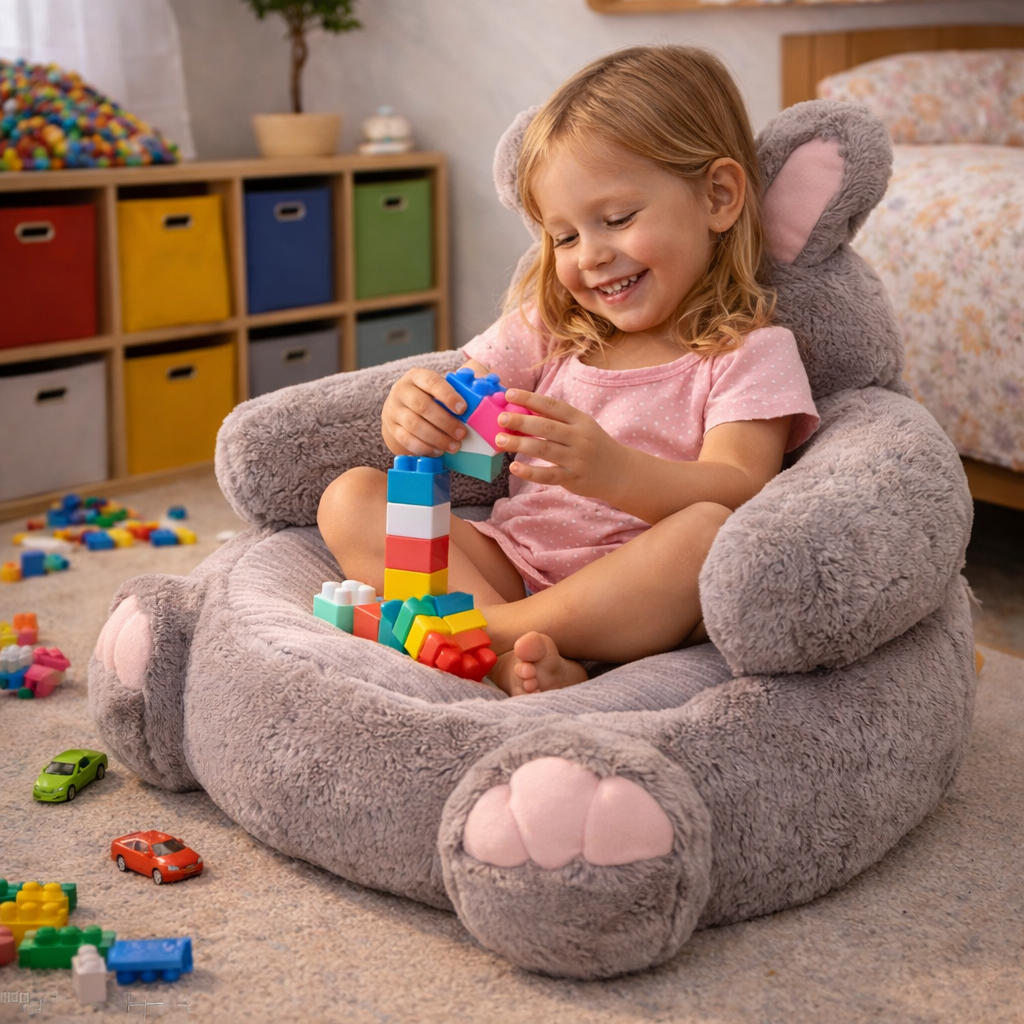 Velocitytoys™ – Ultra Soft Bunny Plush Chair