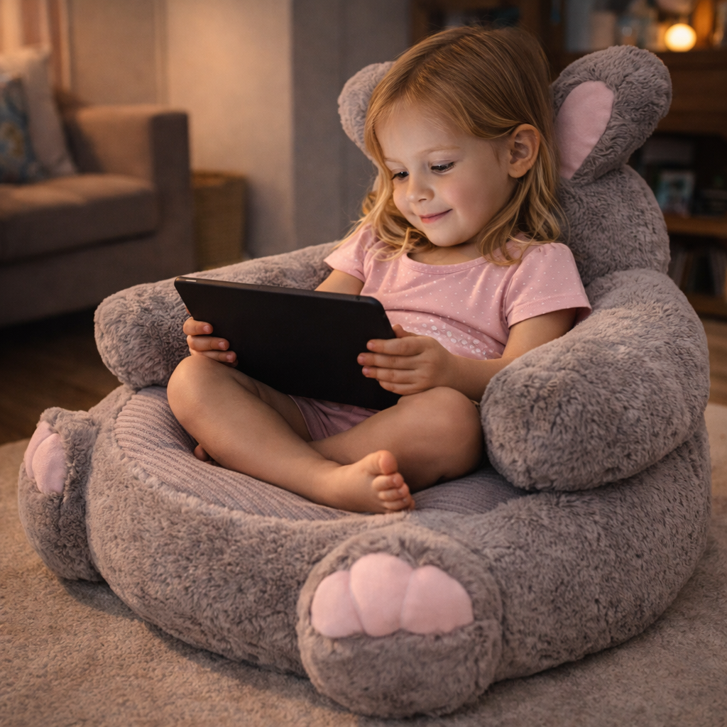 Velocitytoys™ – Ultra Soft Bunny Plush Chair