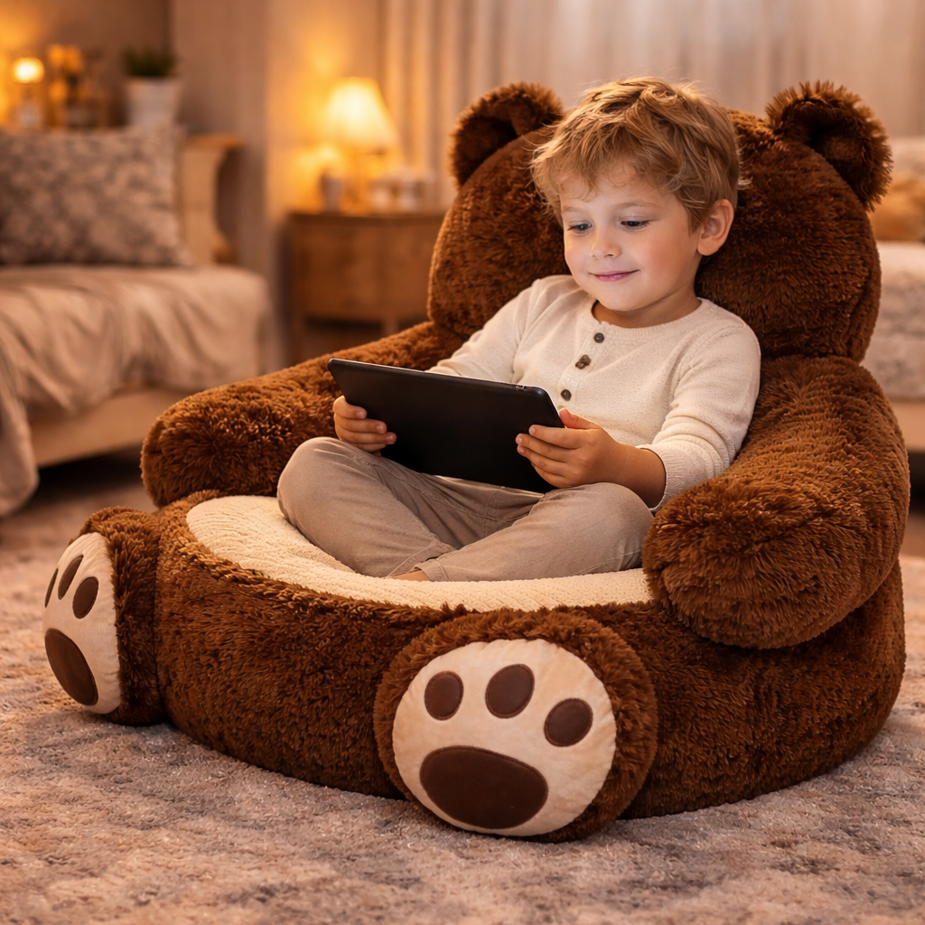 Velocitytoys™ – Ultra Soft Bear Plush Chair