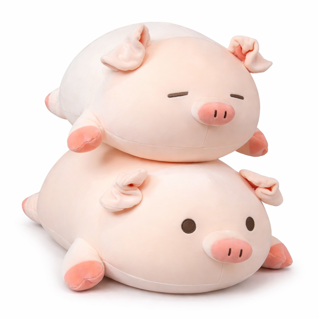 Velocitytoys™– Ultra Soft Pig Pillow Plush | Baby & Kids Comfort Cushion