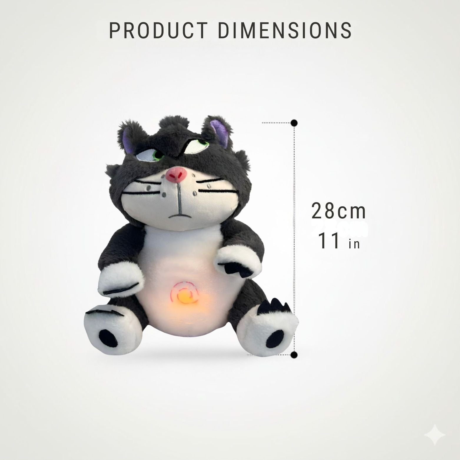 Velocitytoys™-Breathing Anti-Stress Plush Toy Light & Music