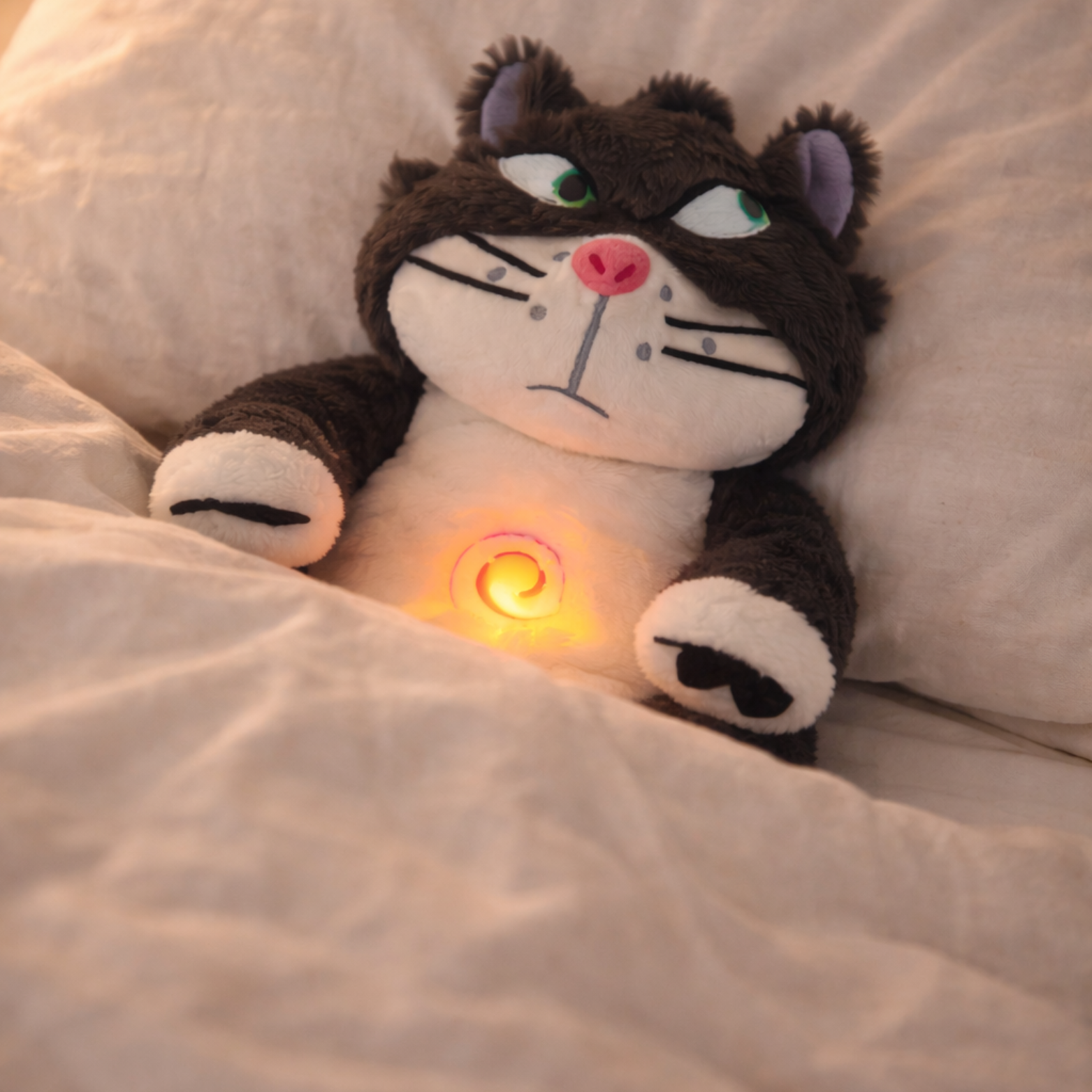 Velocitytoys™– Breathing Anti-Stress Plush Toy (Light & Music)