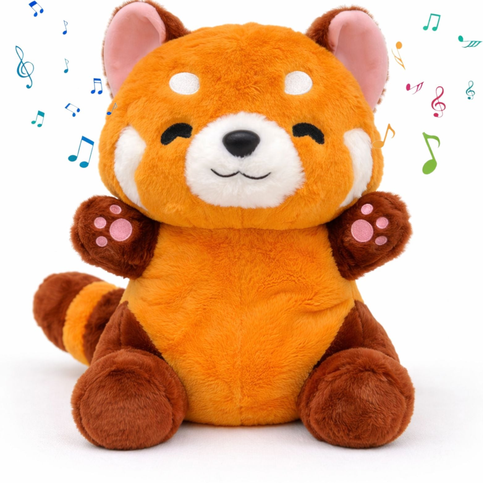 Velocitytoys™– Red Panda Breathing Plush with Melody – Calming Sleep Cuddle Toy