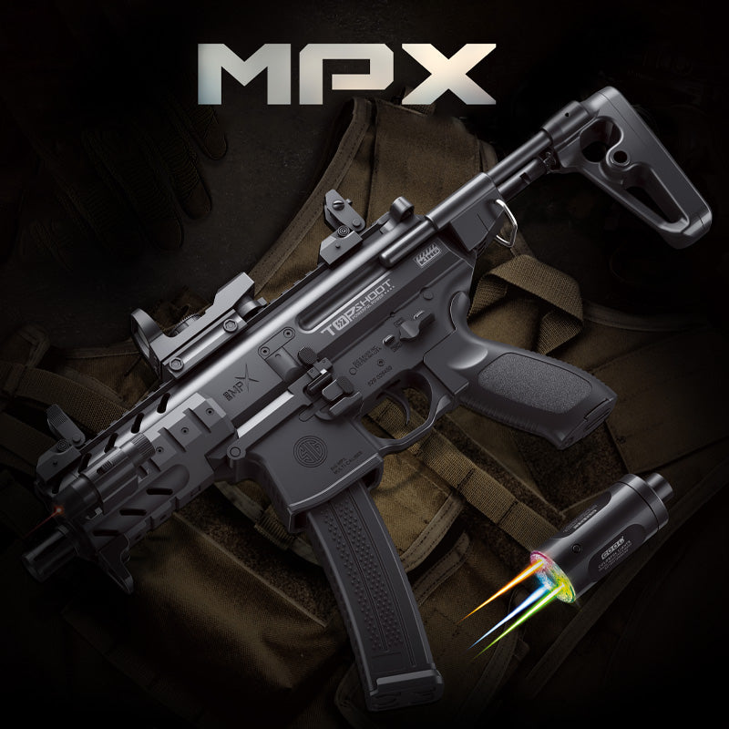Velocity Toys™-Mpx Gel Blaster High Rate  With 7 Colors of Lighted Silencer