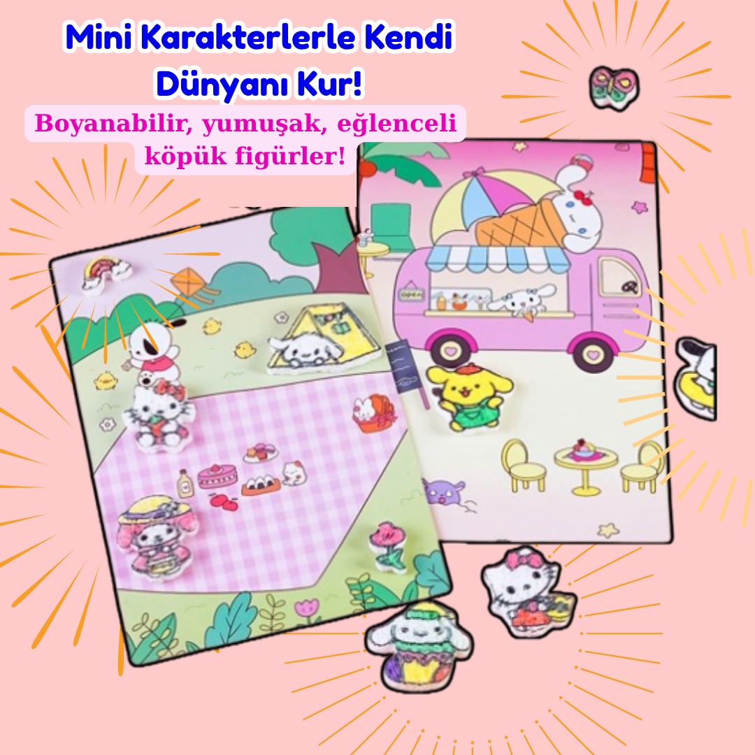 VelocityToys 3D Minik Figurler Seti, Eglenceli Figurler, Duyusal Aktivite