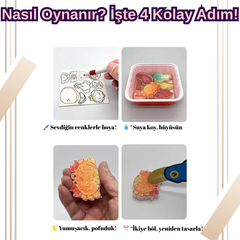 VelocityToys 3D Yaratıcı Mutfak Seti, Köpük Boyama, Sanat Aktiviteleri, Çocuk Etkinlikleri