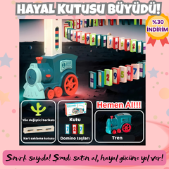 VelocityToys Otomatik Domino Tren Seti, Eğitici Oyuncak, Yaratıcı Oyun Deneyimi