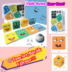 VelocityToys İfade Küp Oyunu, Montessori Bulmaca, Eğitici Masa Oyunu