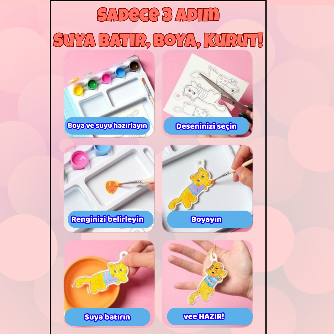 VelocityToys MiniMoji Köpük Seti, 3D Kabaran Figürler, Okul Öncesi Aktivite