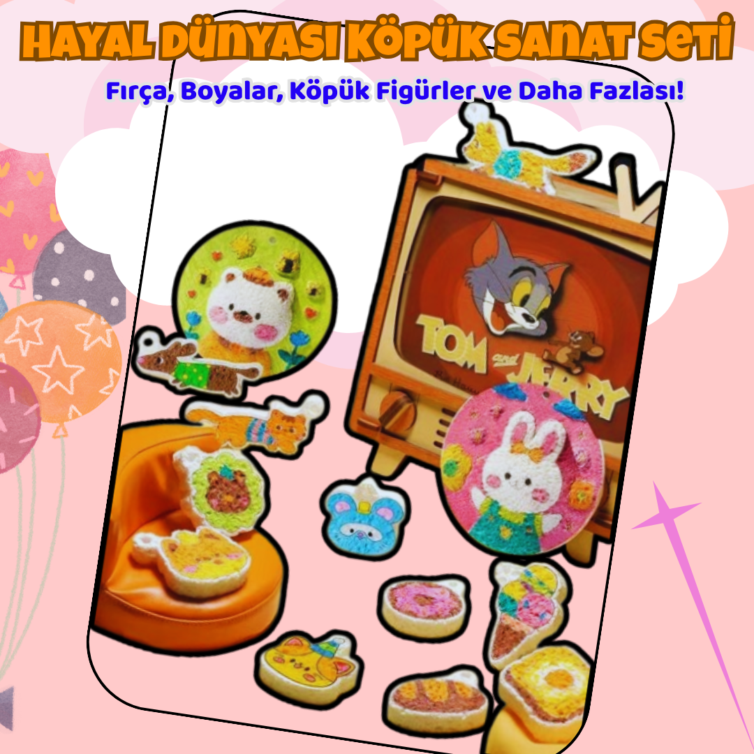 VelocityToys MiniMoji Köpük Seti, 3D Kabaran Figürler, Okul Öncesi Aktivite