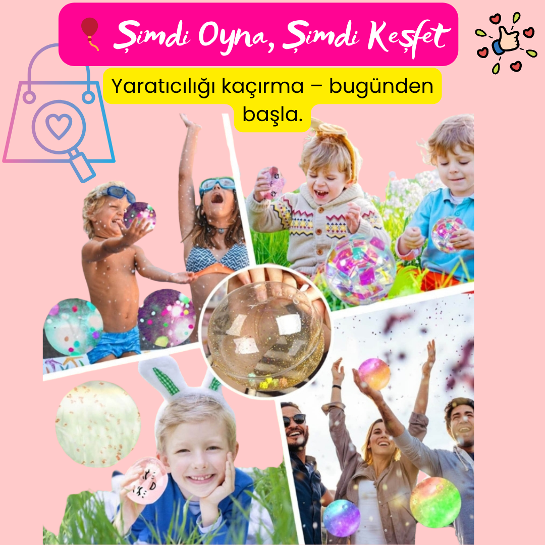 VelocityToys Nano Bant Balon Seti, Yaratıcı El İşi, Duyusal Aktivite