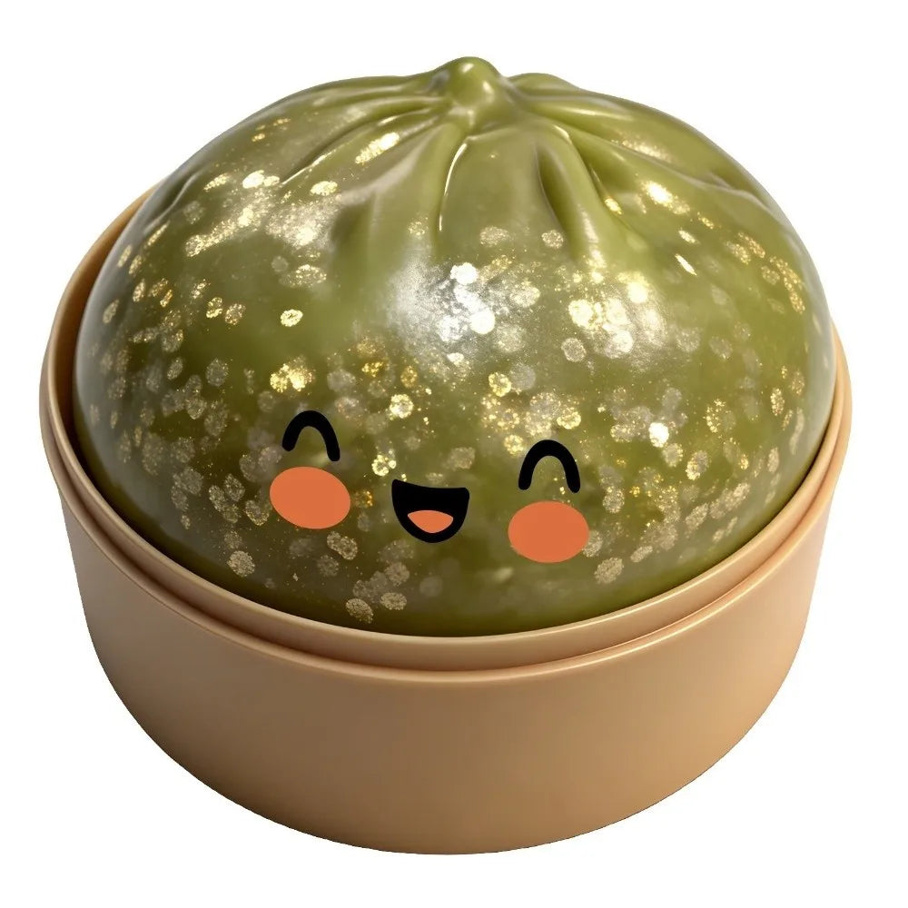 Velocitytoys™–Squishy Dumpling Stress Ball with Steamer Box – Slow Rise Sensory Toy