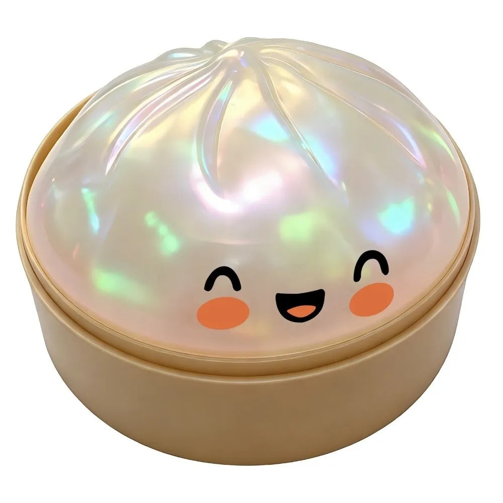 Velocitytoys™–Squishy Dumpling Stress Ball with Steamer Box – Slow Rise Sensory Toy