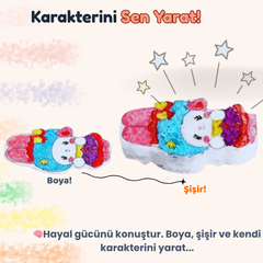 VelocityToys 3D Sanrio Boyama Köpük Seti , Sevimli Karakterler, Eğitici Oyunlar