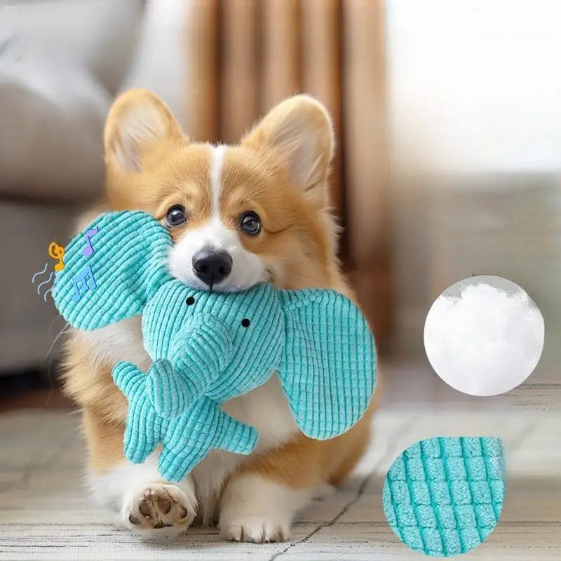 Velocitytoys™ —Durable Charging Duck Chew Teething Plush Elephant Pet