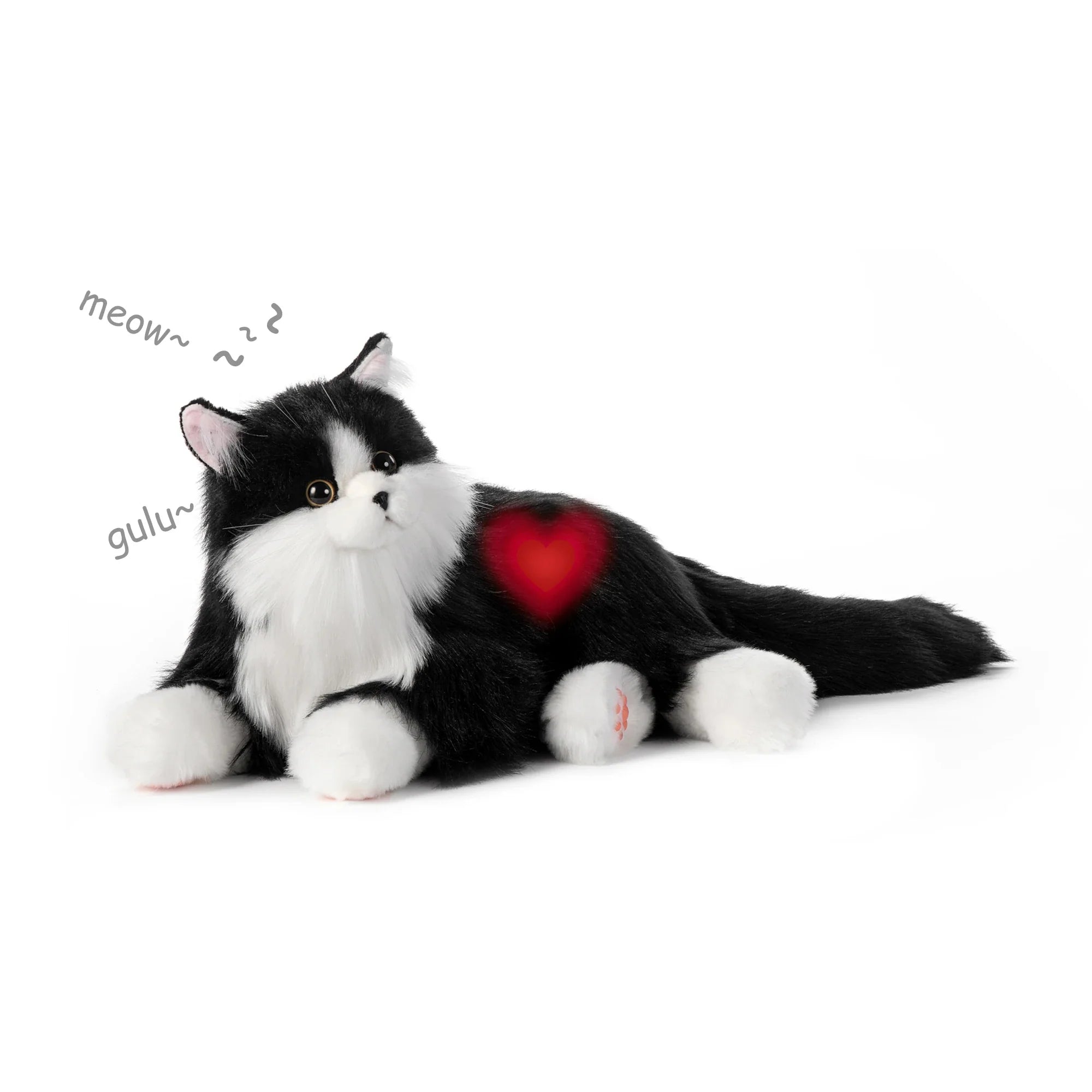 Velocitytoys™ - Percy Robot Cat - Interactive Emotional Support Pet Weighted